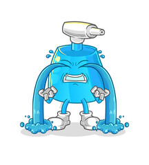 cleaning spray crying illustration. character vector