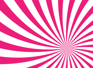 Sunlight retro faded background. pink color burst background. Vector vertical illustration.