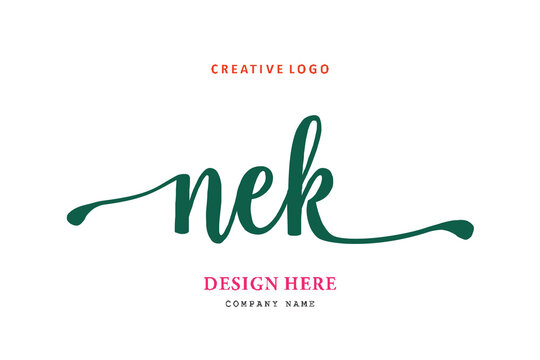 NEK lettering logo is simple, easy to understand and authoritative