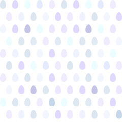 Fototapeta na wymiar Seamless pattern with Easter eggs of different colors isolated on white.