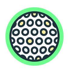 Golf Ball Vector Icon