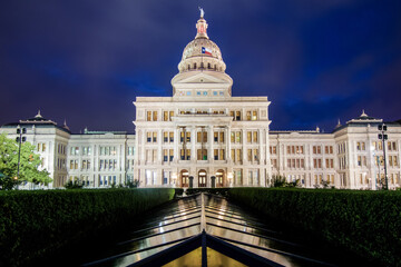 Fototapeta na wymiar Texas State Capitol is the capitol building and seat of government of Texas in downtown Austin, Texas, USA.