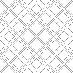 Seamless Empty Rhoimbuses Pattern. Vector Diagonal Rhombuses Pattern.