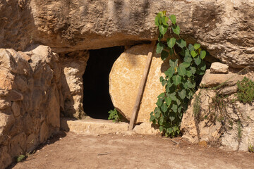An ancient tomb in Nazareth, Israel. Similar to Christ's tomb. Historical place