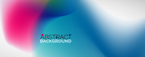 Fluid color gradient abstract background, trendy colorful wallpaper. Vector illustration for placards, brochures, posters, banners and covers
