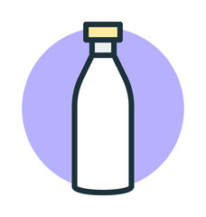 Milk Bottle Vector Icon