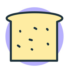 Toast Vector Icon