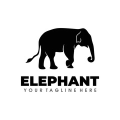 Elephant Logo Design Vector Illustration