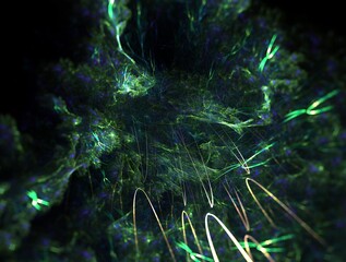 Imaginatory fractal background generated Image