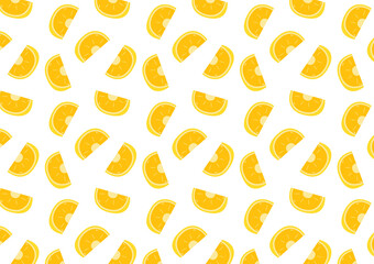Lemon vector. Lemon on white background. Lemon pattern wallpaper.