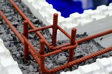 Close-up of wall building construction