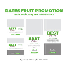 Dates Fruit Promotion Ramadan Kareem Social Media Template