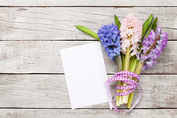 Hyacinth flowers bouquet