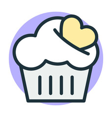 Cupcake Vector Icon