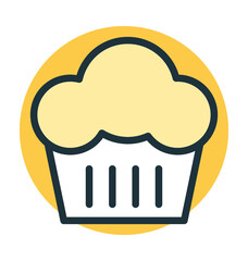 Muffin Vector Icon