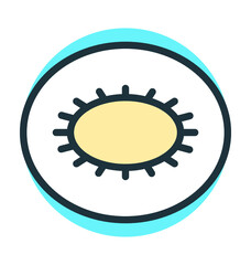 Kiwi Slice Vector Icon