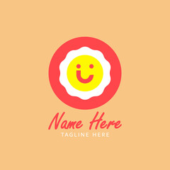 Egg shaped abstract logo design  for food business