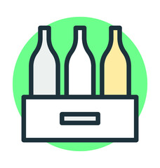 Beer Crate Vector Icon