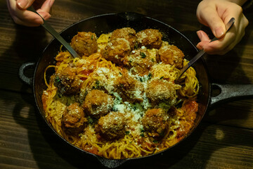 ミートボールパスタ