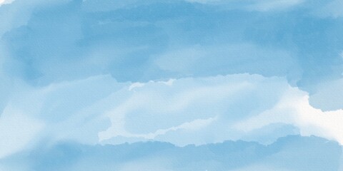 Blue watercolor art background paper