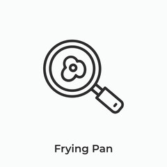 frying pan icon vector sign symbol