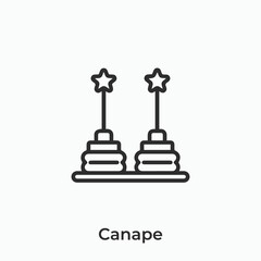 canape icon vector sign symbol - obrazy, fototapety, plakaty