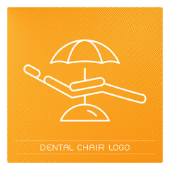 simple liniar dental education logotype