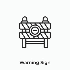 warning sign icon vector sign symbol