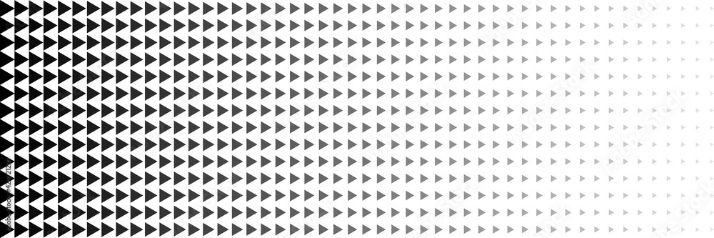 Aufkleber horizontal black and gray triangle isolated on white for pattern and background