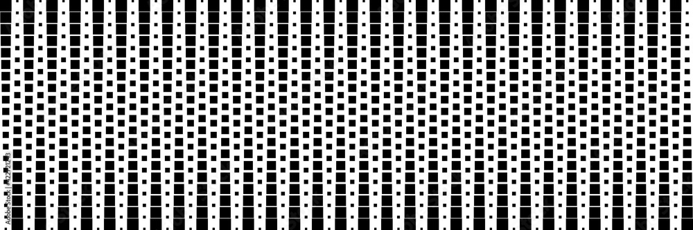 Poster horizontal black square isolated on white for pattern and background