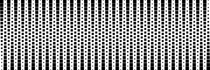 horizontal black square isolated on white for pattern and background
