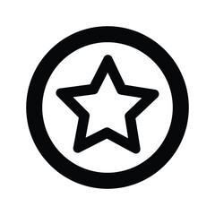 star mark icon design vector graphic