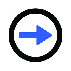 right way arrow icon design vector