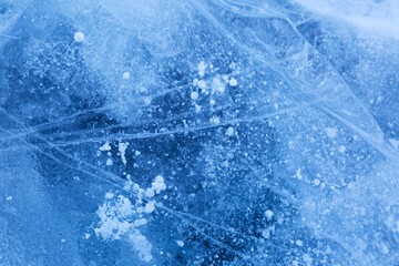 structure of ice on Lake Baikal. Background for design