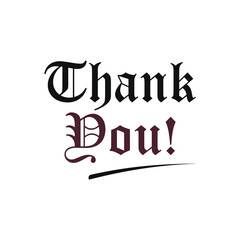 black and brown thank you sentence