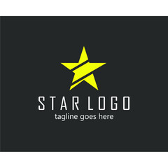 Obraz premium a yellow star symbol clipped in the center