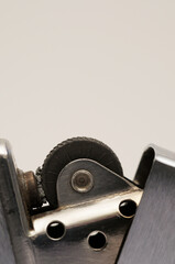 detail of a metal lighter