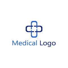 Fototapeta premium abstract logo merge squares forming a plus symbol