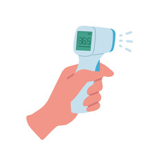 非触媒 体温計　イラスト
