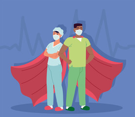 nurses superhero staff