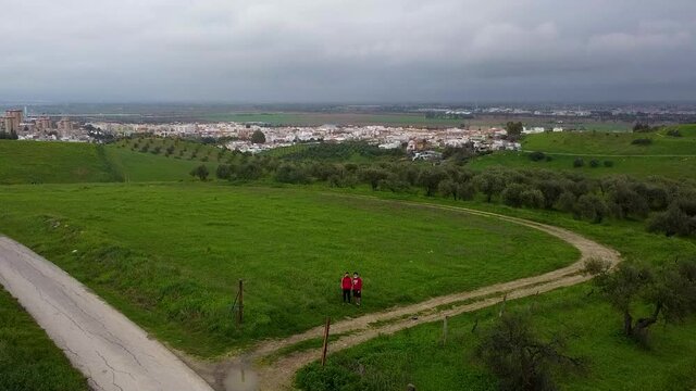 Vistas aereas urbanas de jerez de la frontera cadiz