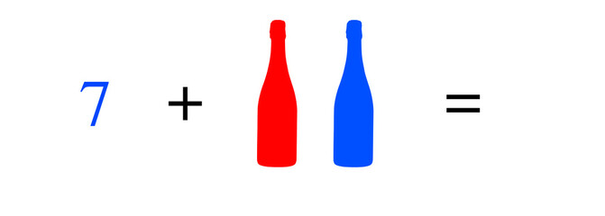 Simple mathematical problems, addition, subtraction, multiplication and division.