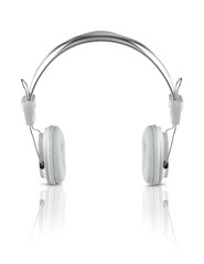 auriculares blancos inalámbricos para escuchar musica.