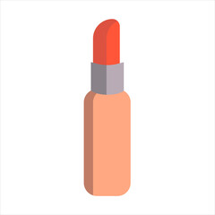 vector illustration of orange lipstick