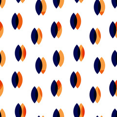 orange and Blue talisman seamless pattern