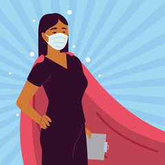 nurse female superhero © djvstock