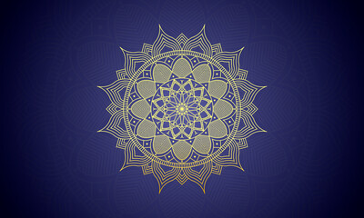 background with ornament, luxury mandala design vector