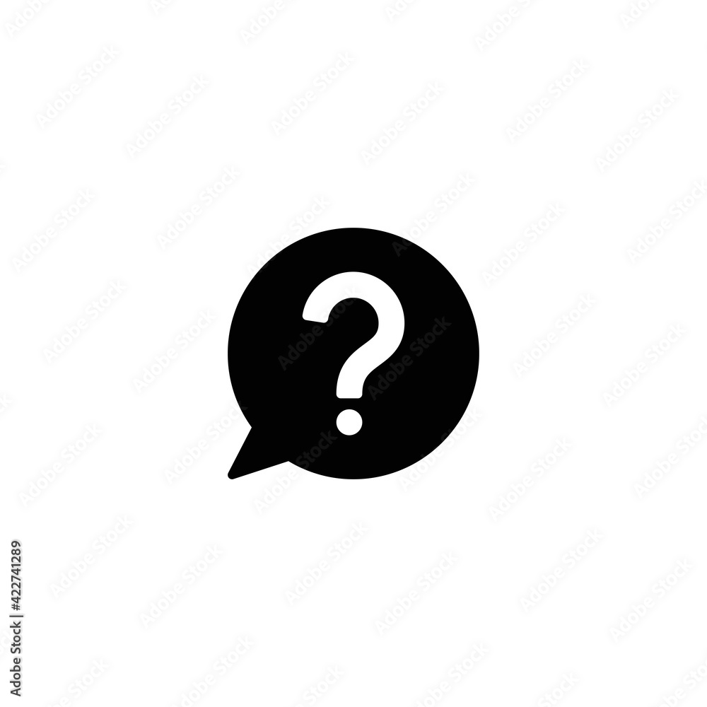 Poster question icon vector for web, computer and mobile app