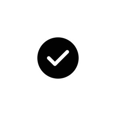 Check mark icon vector for web, computer and mobile app