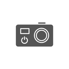 Digital camera icon isolated on white background. Photography symbol modern, simple, vector, icon for website design, mobile app, ui. Vector Illustration